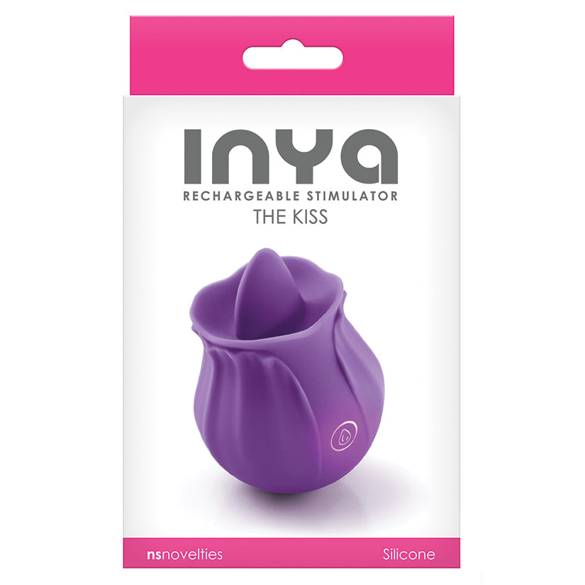 INYA The Kiss Rosebud Tongue Vibrator, Purple