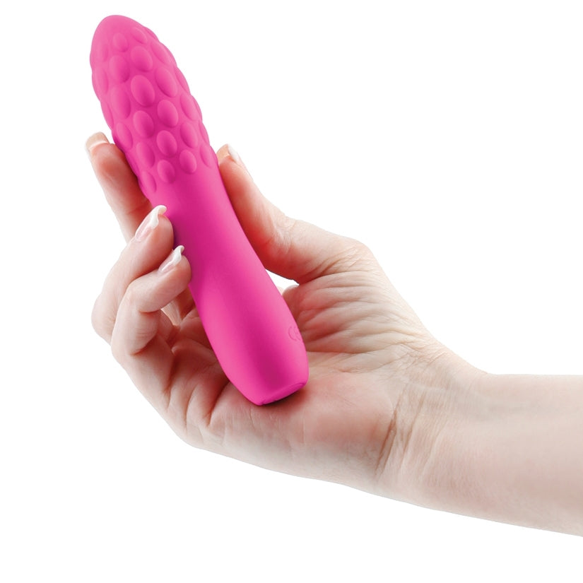 Inya Rita Textured Silicone Rechargeable Vibrator - Pink