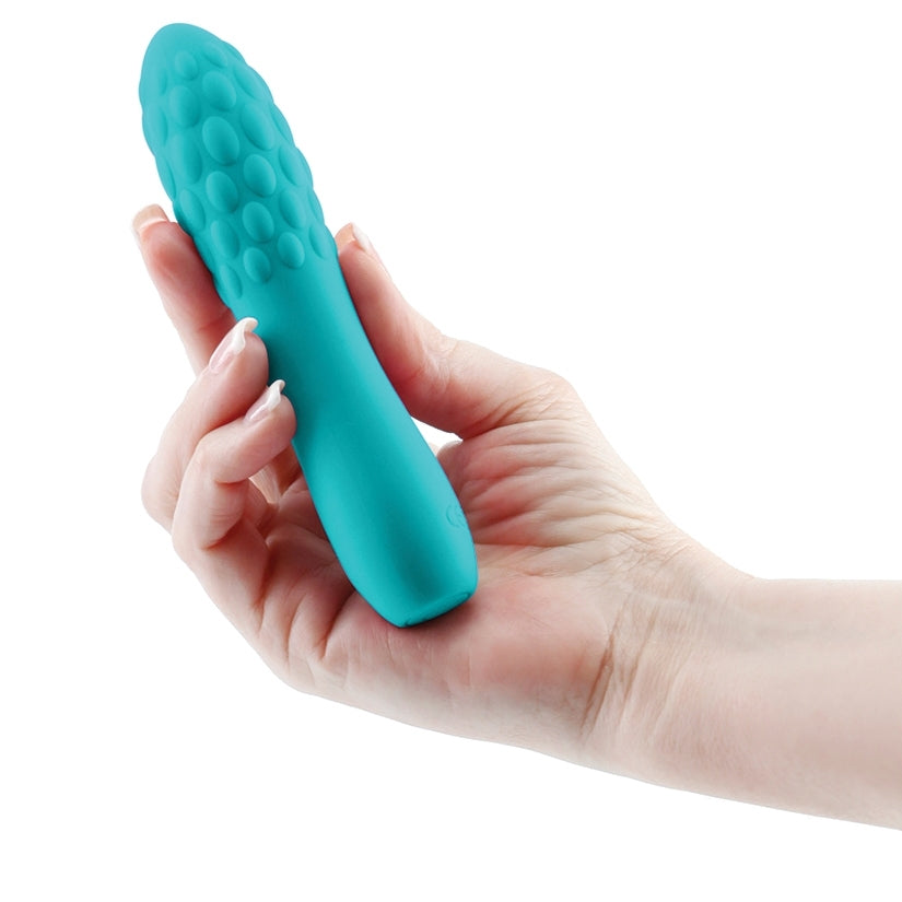 Inya Rita Textured Silicone Rechargeable Vibrator - Teal