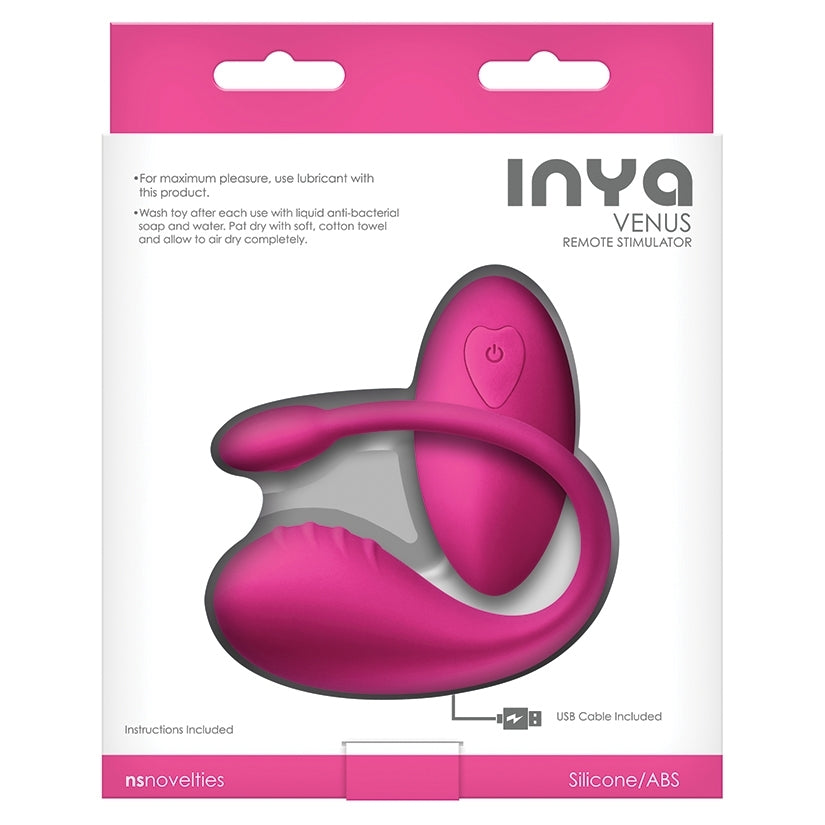 Inya Venus Remote Control Silicone Vibrator - Pink