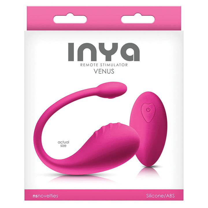 Inya Venus Remote Control Silicone Vibrator - Pink