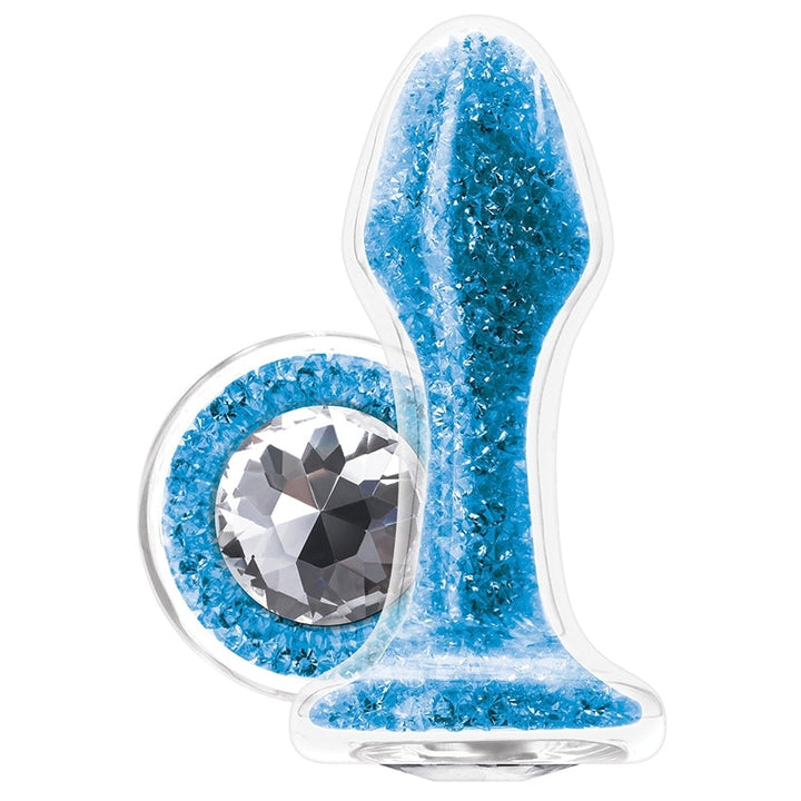 Stardust Glam Borosilicate Glass Toy with Colored Crystals
