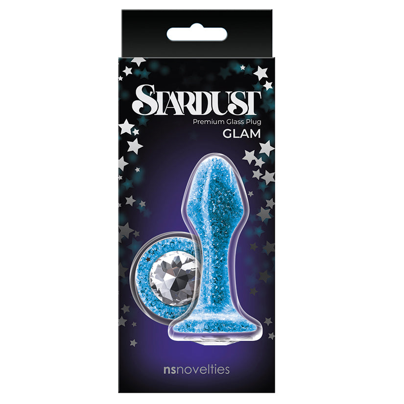 Stardust Glam Borosilicate Glass Toy with Colored Crystals