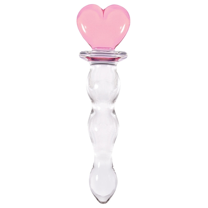 Crystal Heart of Glass Borosilicate Glass Toy with Display Case