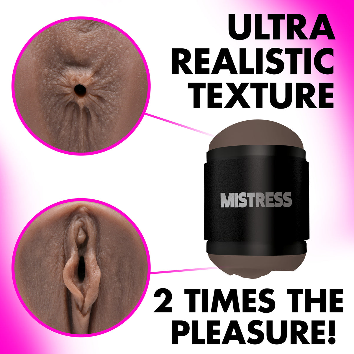Double Shot Pussy and Ass Stroker, Dark