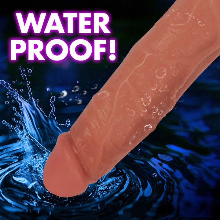 9 Inch Dark Jock Vibrating Dildo - Large Vibrating Dildo - Huge Vibrating Dildo