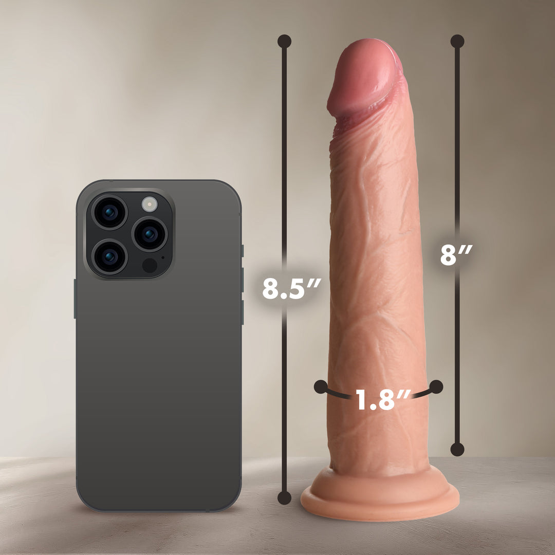 Jock Real Skin Silicone Dildo 8.5 Inch