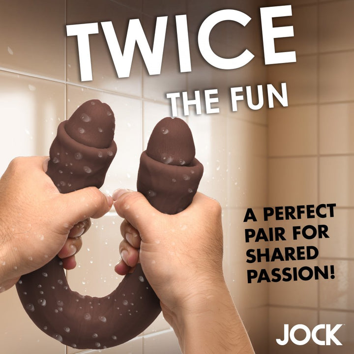 17.75 Inch Premium Silicone Double Dildo
