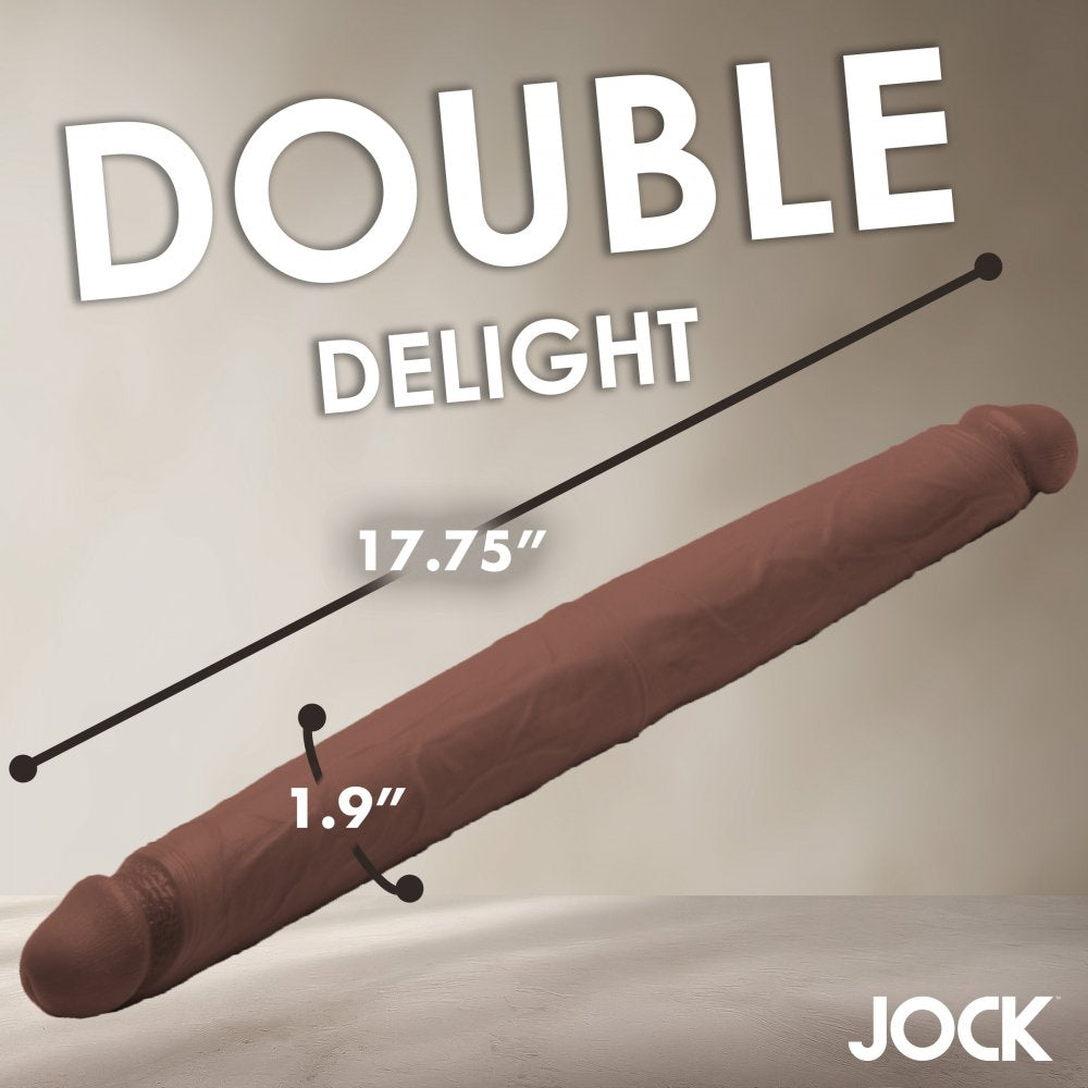 17.75 Inch Premium Silicone Double Dildo