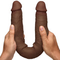 Jock Dark Skin 17.75 Inch Premium Silicone Double-Ended Dildo