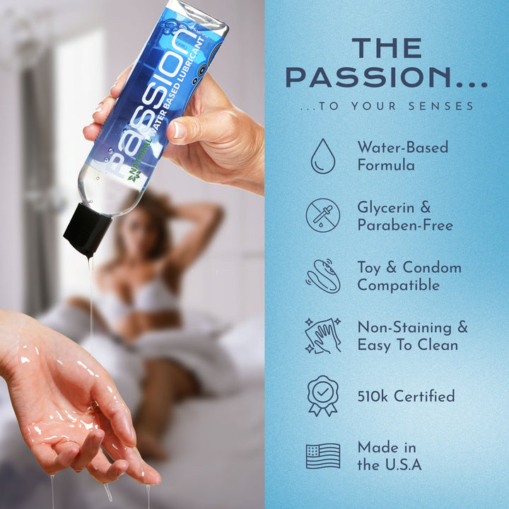 Passion Natural Water-Based Lubricant 8 oz