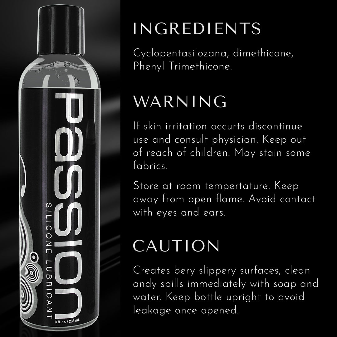 Passion Premium Silicone-Based Lubricant - 8oz