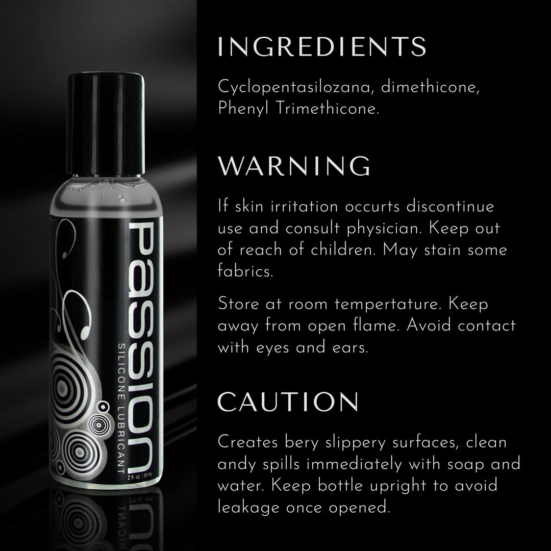Passion Premium Silicone-Based Lubricant - 2oz