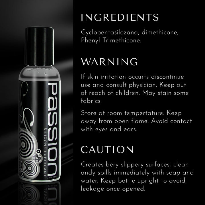 Passion Premium Silicone-Based Lubricant - 2oz