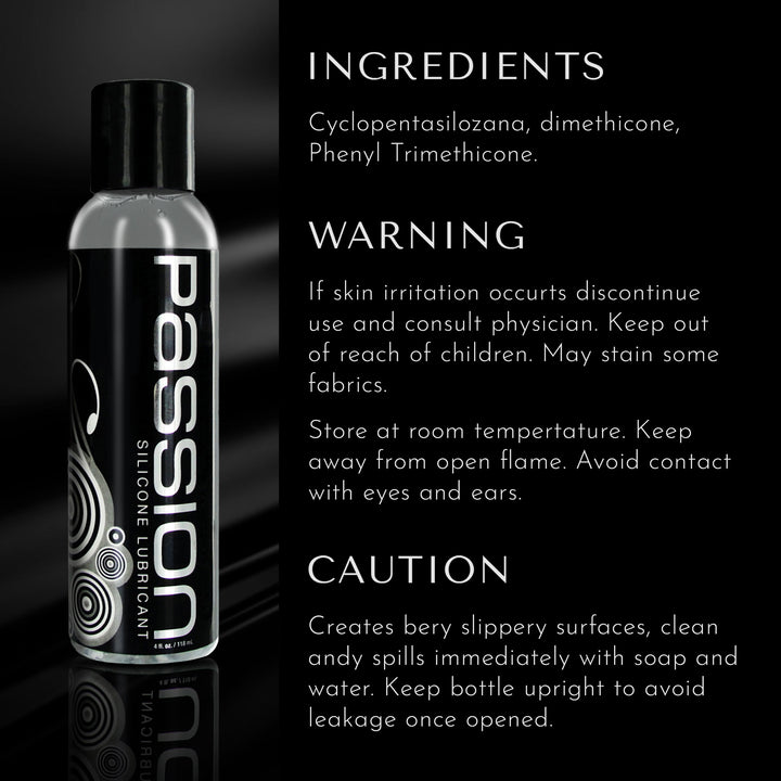 Passion Premium Silicone-Based Lubricant - 4oz
