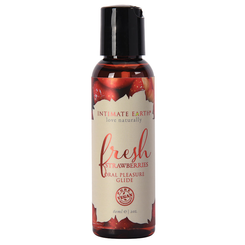 Intimate Earth Oral Pleasure Glide Fresh Strawberries 2 oz