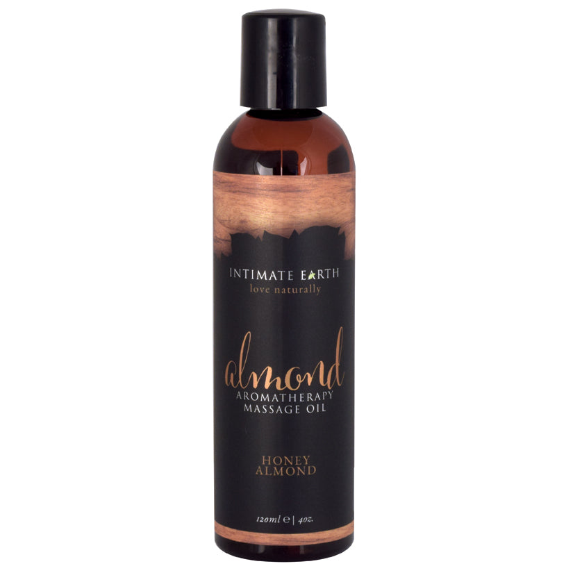 Intimate Earth Aromatherapy Massage Oil Honey Almond 4 oz