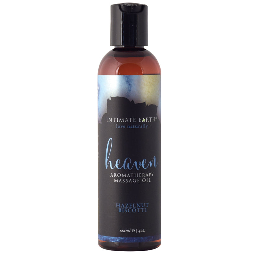 Intimate Earth Aromatherapy Massage Oil Hazelnut Biscotti 4 oz