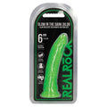 Shots RealRock Slim Glow in the Dark Dildo-Green 6