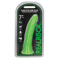 Shots RealRock Slim Glow in the Dark Dildo-Green 7