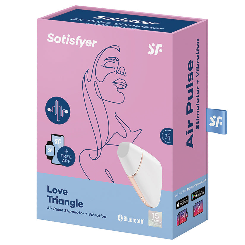 Satisfyer Love Triangle Air Pulse Clitoral Vibrator with App