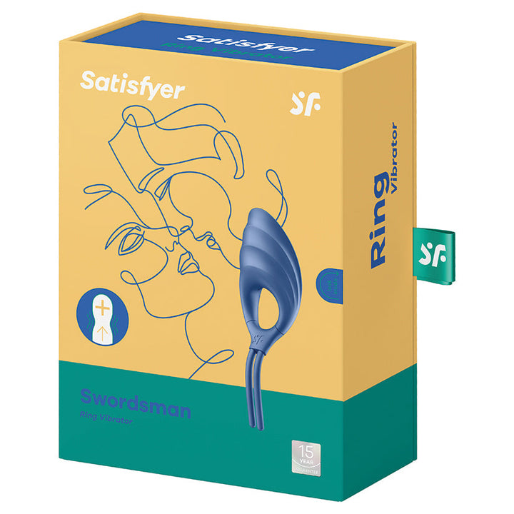 Satisfyer Swordsman Adjustable Vibrating Cock Ring retail box