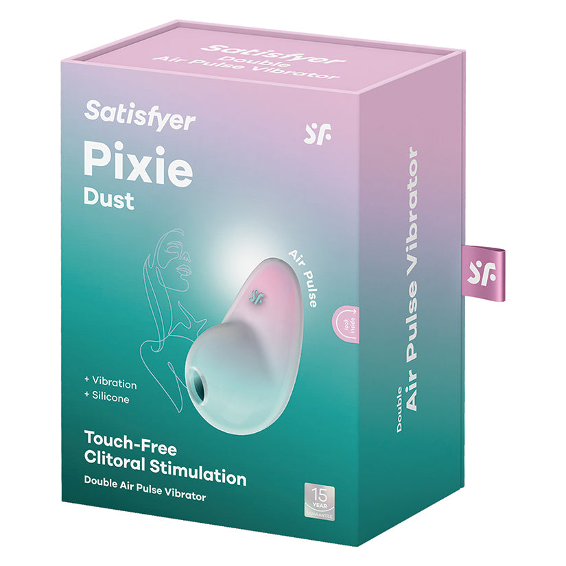 Satisfyer Pixie Dust Double Air Pulse Clitoral Vibrator retail box
