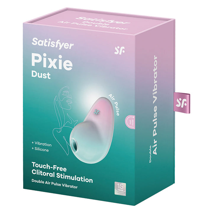 Satisfyer Pixie Dust Double Air Pulse Clitoral Vibrator retail box