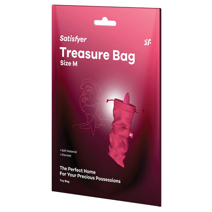 Satisfyer Treasure Bag M Small Toy Storage Bag retail box