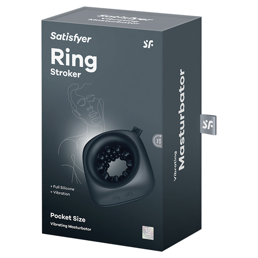 Satisfyer Ring Stroker Vibrating Masturbator retail box