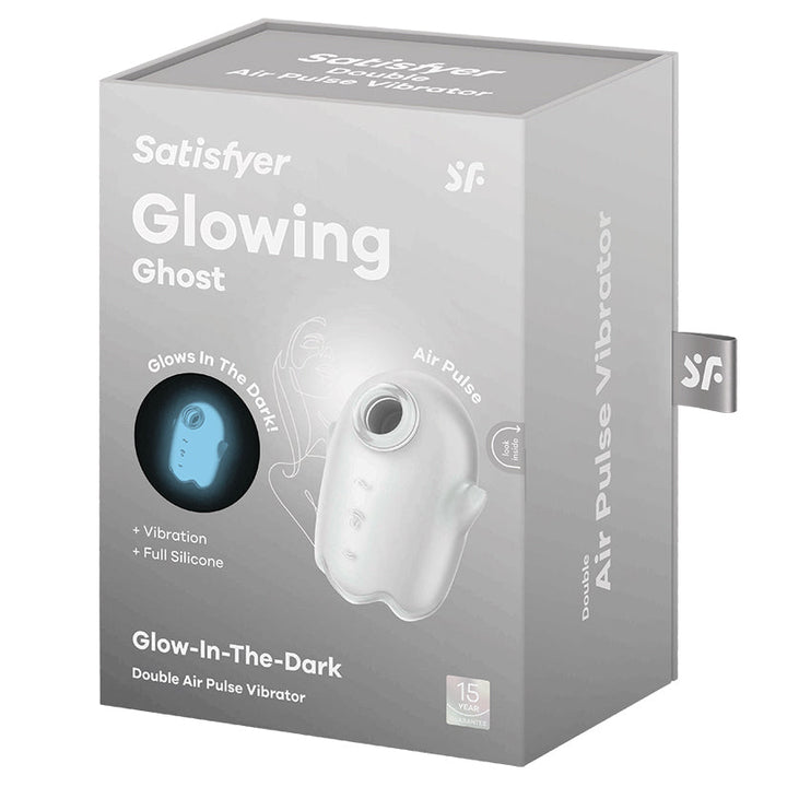 Satisfyer Glowing Ghost Glow-in-the-Dark Air Pulse Vibrator retail box