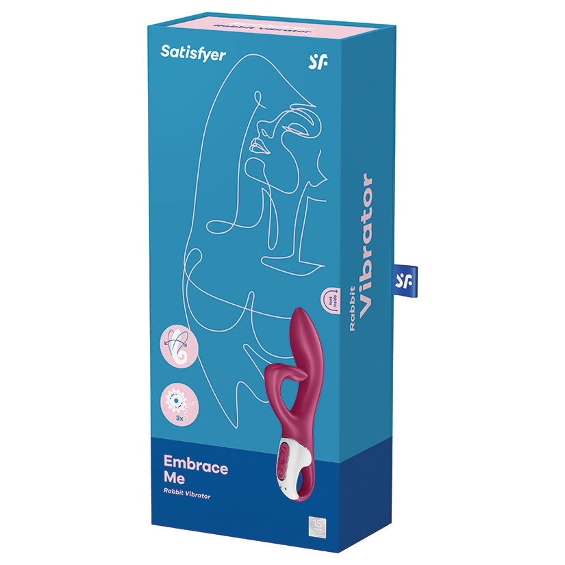 Satisfyer Embrace Me Rabbit Vibrator with Ring Handle retail box