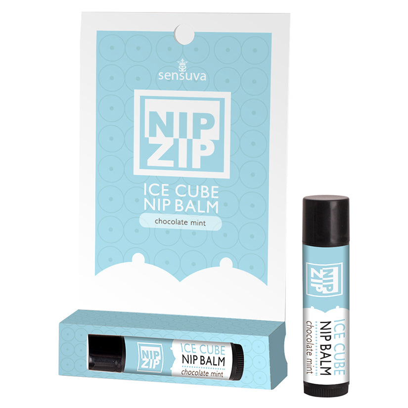 Nip Zip Ice Cube Nipple Balm Chocolate Mint Carded Tube