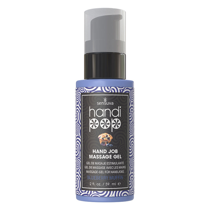 Handipop Edible Hand Job Massage Gel Blueberry Muffin 2oz
