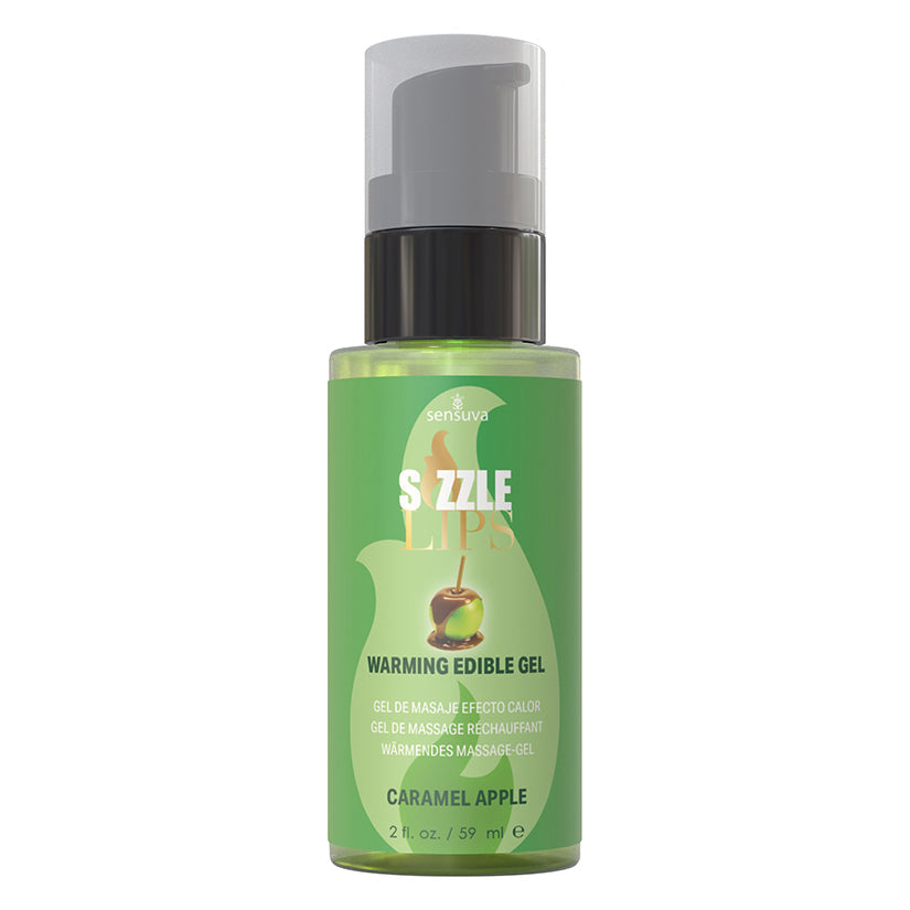 Sizzle Lips Edible Warming Gel Caramel Apple 2oz
