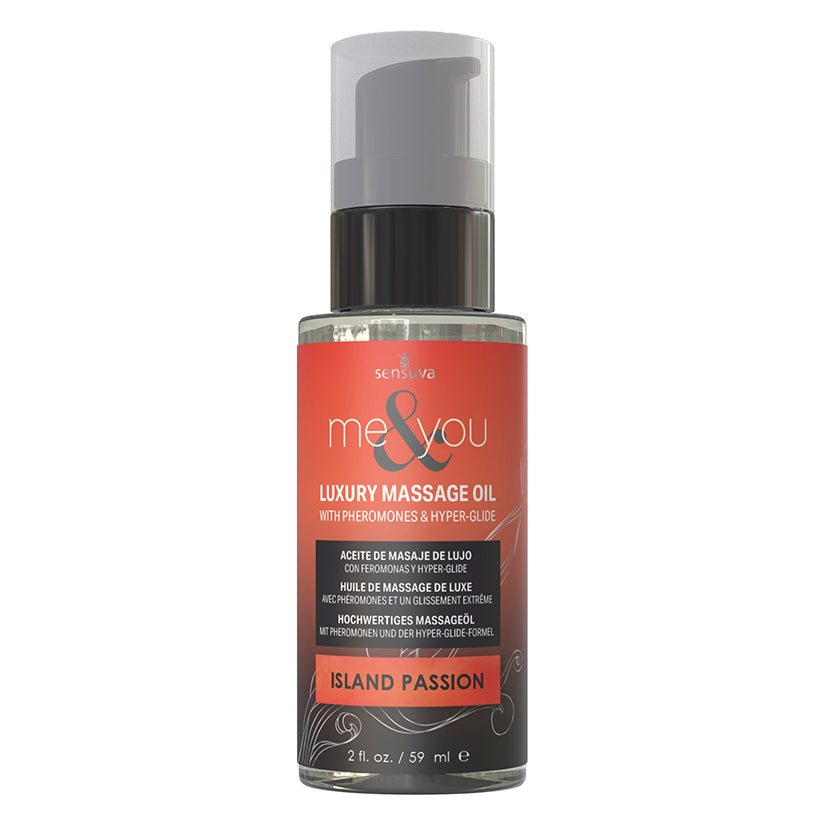 Me & You Pheromone Massage Oil Island Passion 2 oz
