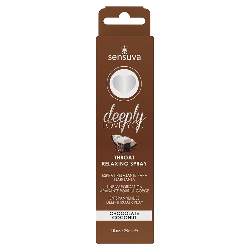 Deeply Love You Throat Relaxing Spray Chocolate Coconut 1 oz