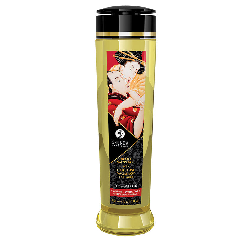 Erotic Massage Oil Romance Sparkling Strawberry Wine 8.4 fl oz