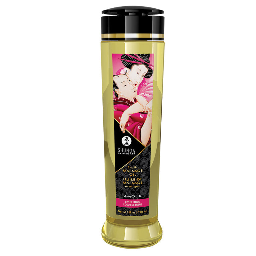 Shunga Erotic Massage Oil Amour Sweet Lotus 8 oz