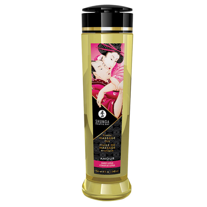 Shunga Erotic Massage Oil Amour Sweet Lotus 8 oz