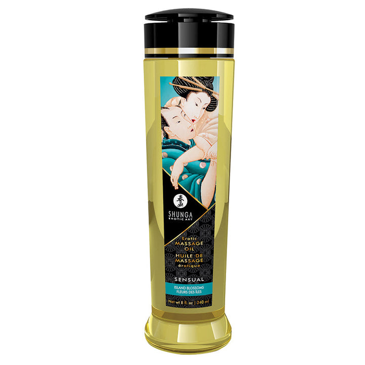 Shunga Erotic Massage Oil Island Blossoms 8.5 oz