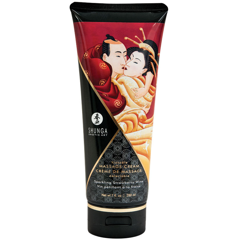 Kissable Massage Cream Sparkling Strawberry Wine 7 fl oz