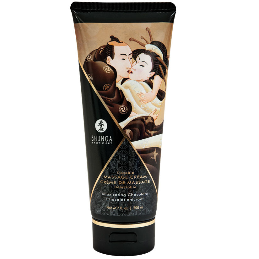 Shunga Kissable Massage Cream Intoxicating Chocolate 7 fl oz