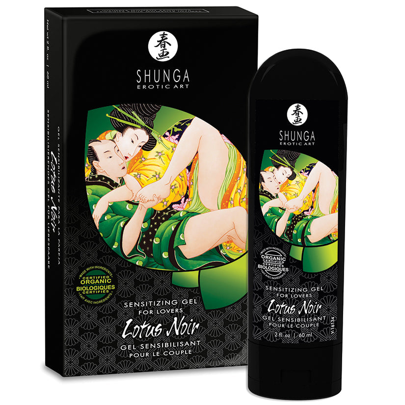 Shunga Lotus Noir Sensitizing Gel for Lovers 2 fl oz