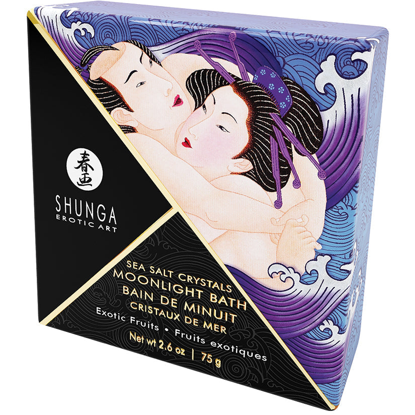 Shunga Moonlight Bath Sea Salt Crystals Exotic Fruits 2.6 oz