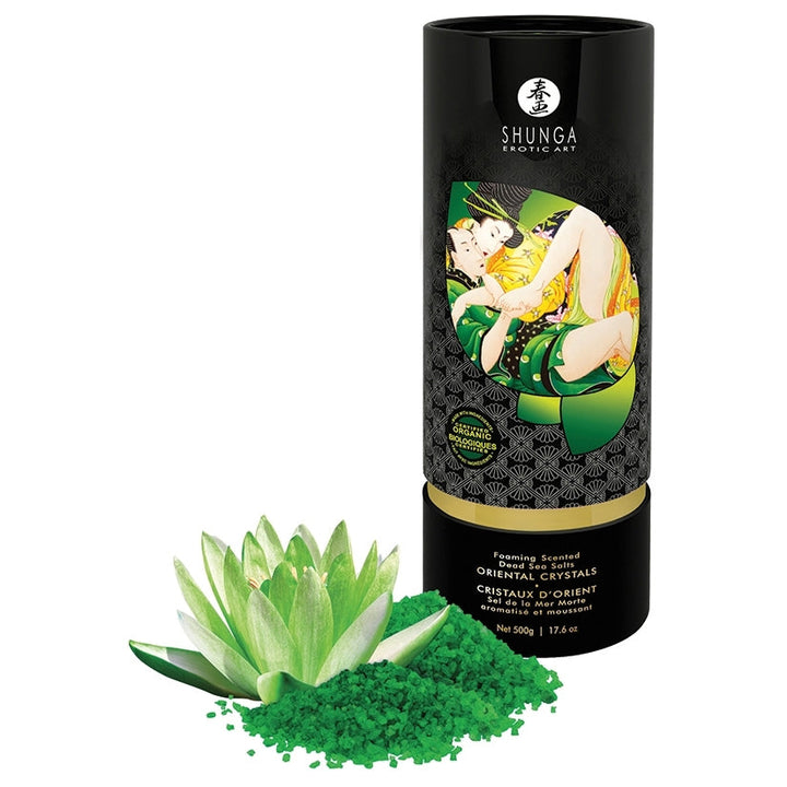 Shunga Oriental Crystals Bath Salts Lotus Flower 17.6 oz