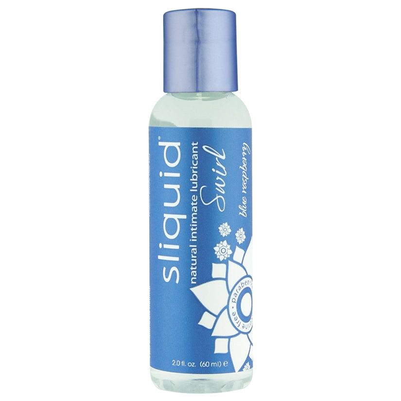 Naturals Swirl Blue Raspberry Flavored Lubricant 2 fl oz