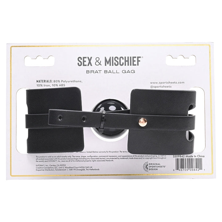 Sex and Mischief Brat Ball Gag