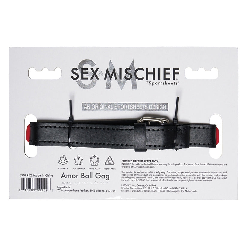 Sex and Mischief Amor Breathable Heart Ball Gag