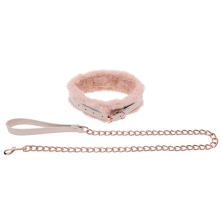 Sportsheets S&M Peaches Ôn CreaMe Fur Collar & Leash